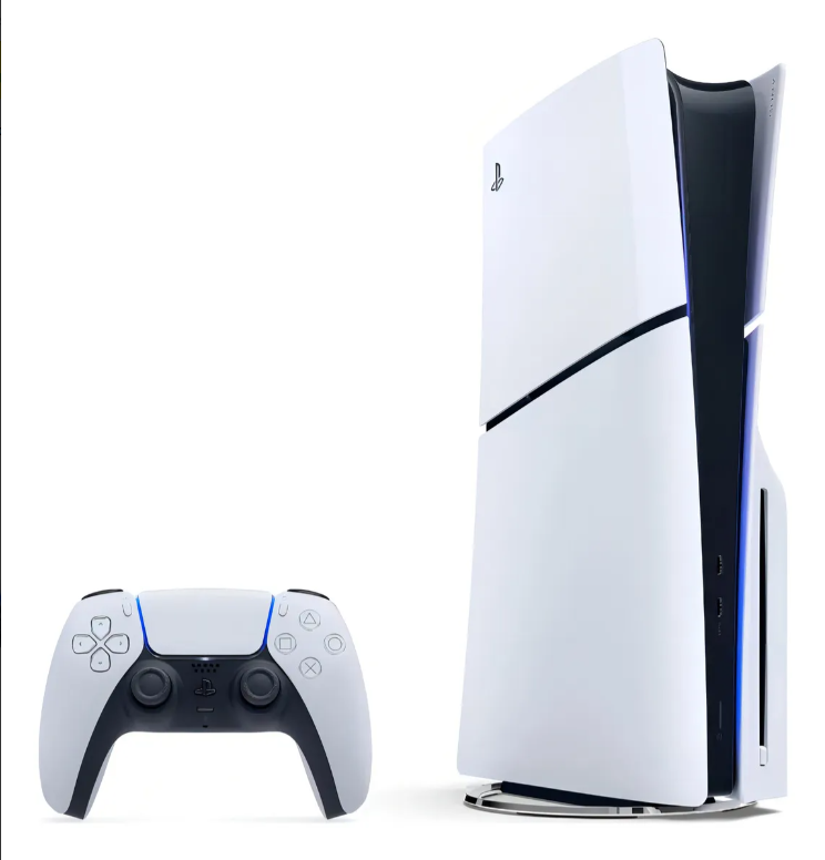 Console Sony Playstation 5 Edição Slim Disk 1tb Branco + Controle Sem Fio Dualsense Ps5 Branco